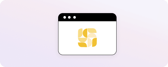 A stylized golden emblem is displayed on a minimalist browser window against a light gradient background, capturing the essence of elegant WordPress website development.