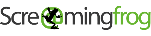 Logo for Screaming Frog, featuring the text "Screaming Frog" with a frog silhouette skillfully integrated into the letter "O", symbolizing Connecting Systems for seamless business growth.