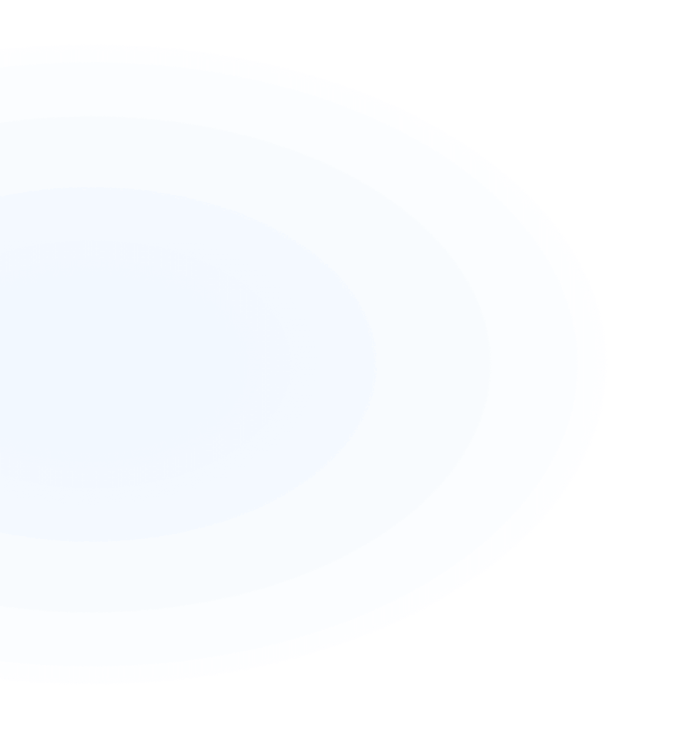 A large, slightly off-center blue oval shape with a soft, darker blue gradient and a faint shadow on a transparent background—perfect for a fresh 2024 Home Page design.