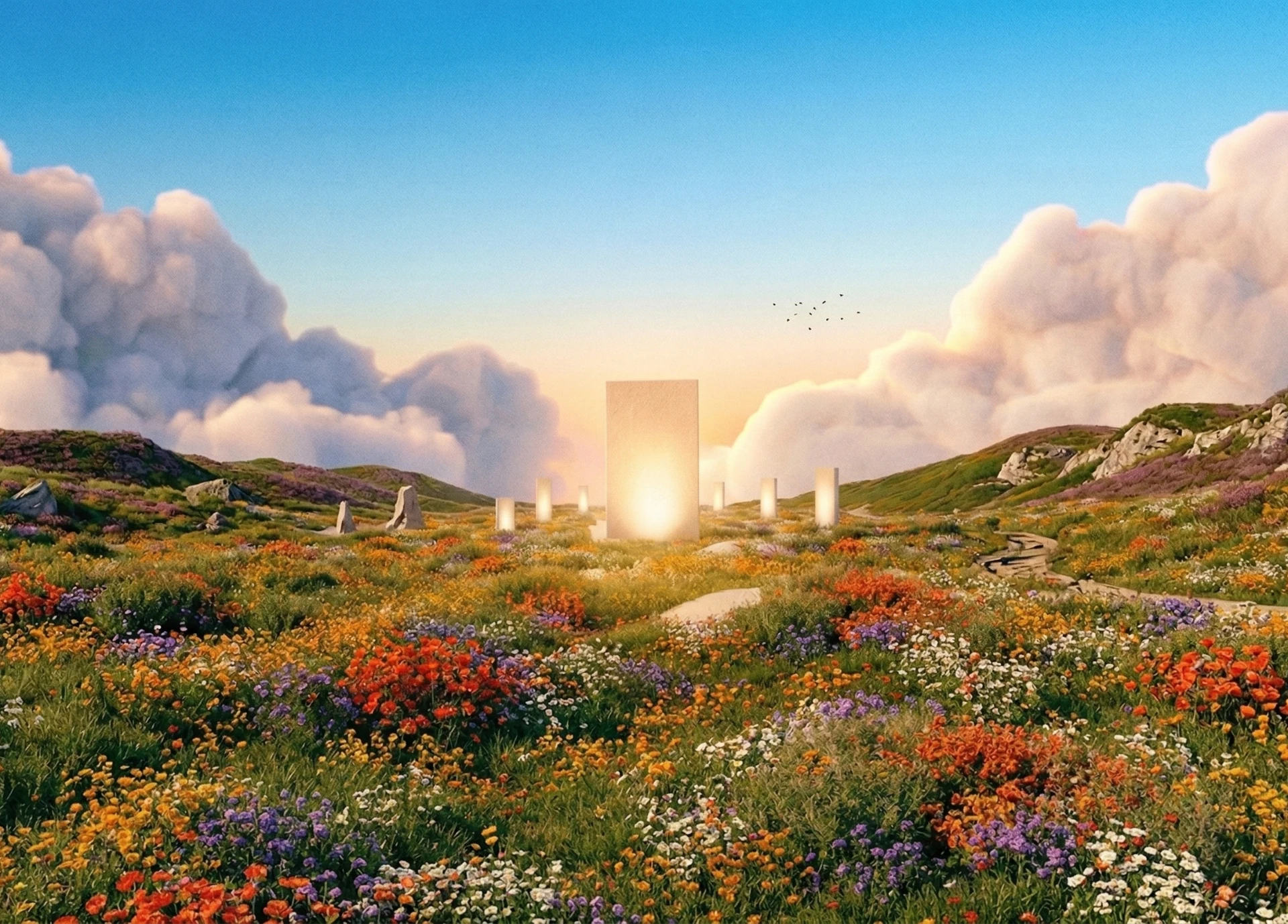 Abstract blue background